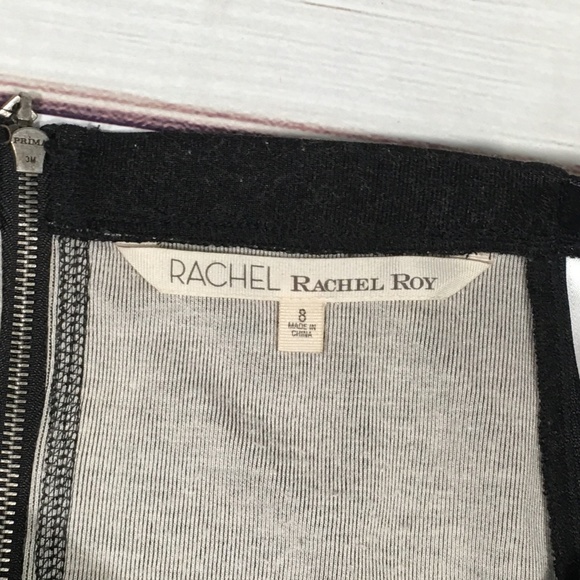 RACHEL ROY Black Quilted Mini Skirt Size 8 - Picture 4 of 6